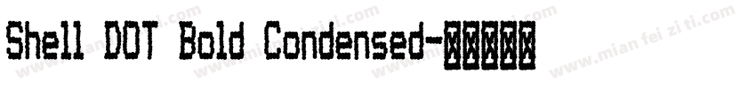 Shell DOT Bold Condensed字体转换